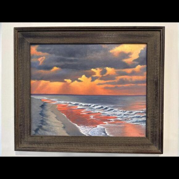 Original Susan Meyer Sinyai Oil on Panel 26" x 21" framed - Picture 1 of 16